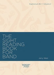 The Sight-Reading Book for Band, Vol. 2 Baritone BC band method book cover